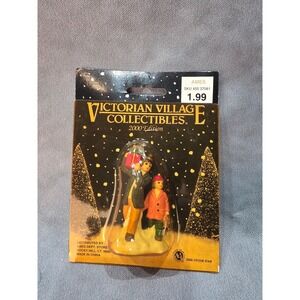 Victorian Village Collectibles 2000 Edition People with Gift Figurine Ames New